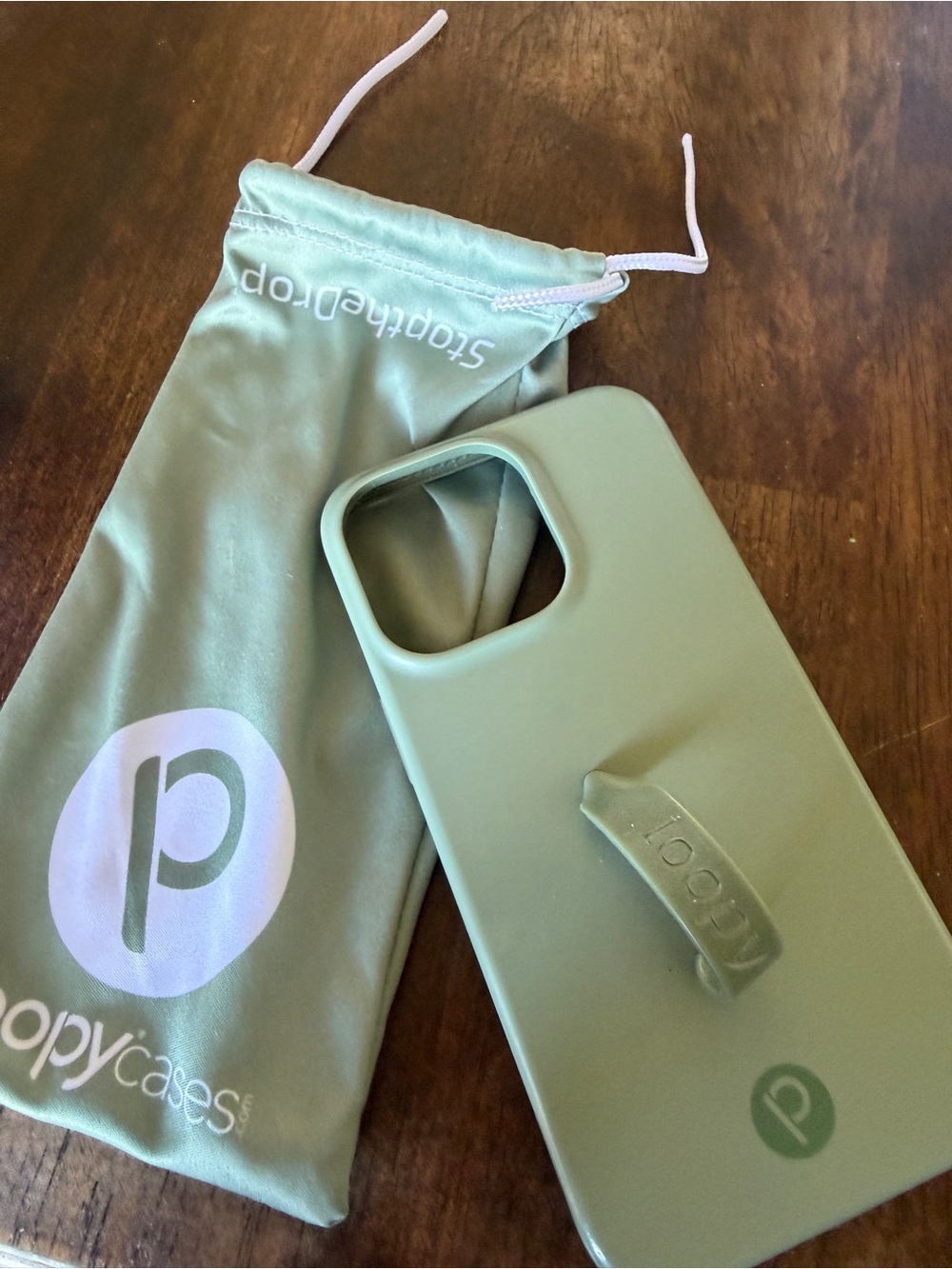 iPhone 13 PRO Loopy Case Mint Green Phone Case with Pouch